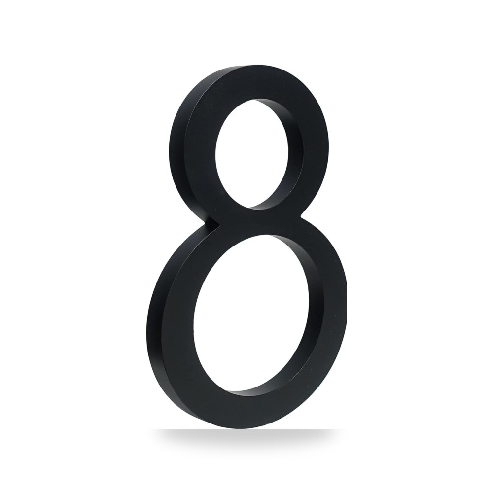 لافتة عائمة على شكل أرقام منزل أسود 15 سم | موديل B0C1CZDFV8 | متجر ريمكو