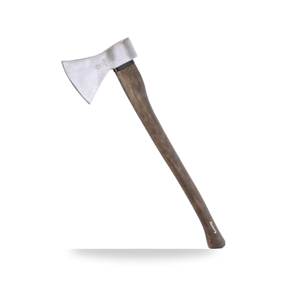 فأس تقطيع وتخييم احترافي بمقبض مريح من خشب الجوز الأمريكي Hickory عالي المتانة ماركة