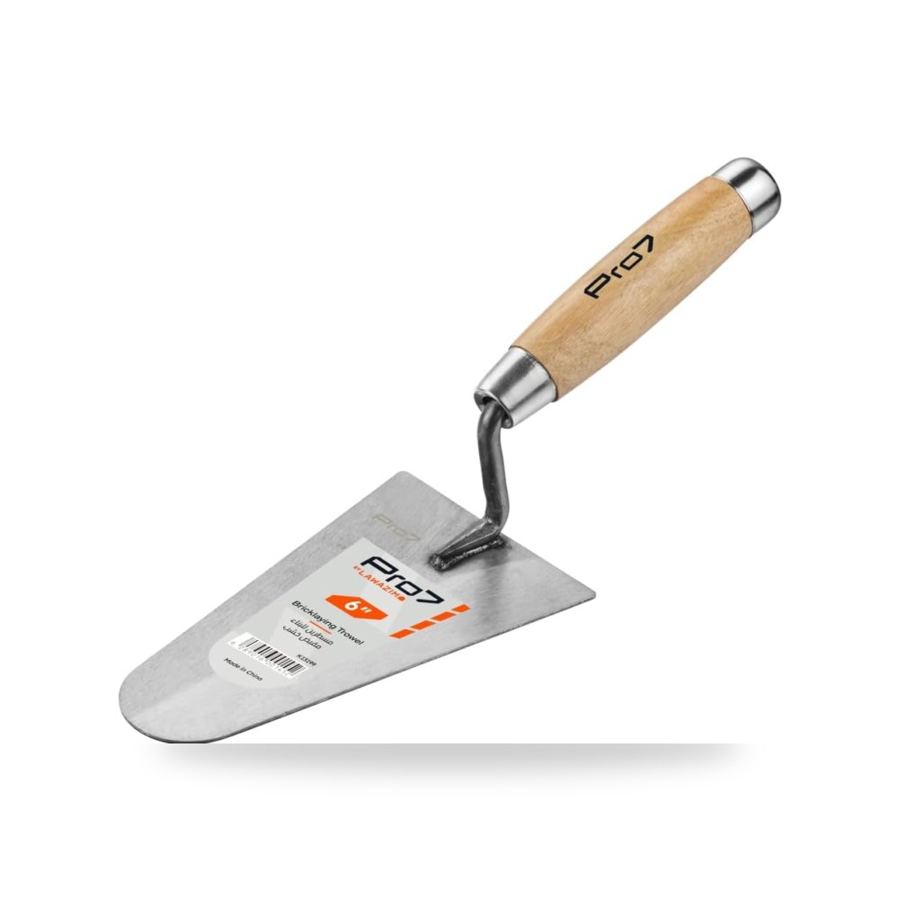 مجرفة قياس بمقبض خشبي من برو 7 - مجرفة بناء مثلثة الشكل