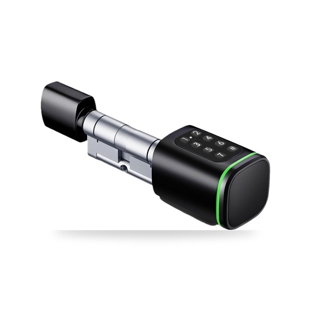 قفل أمان ومقبض باب أسود ROOUIO موديل S1K-black متوفر لدى ريمكو