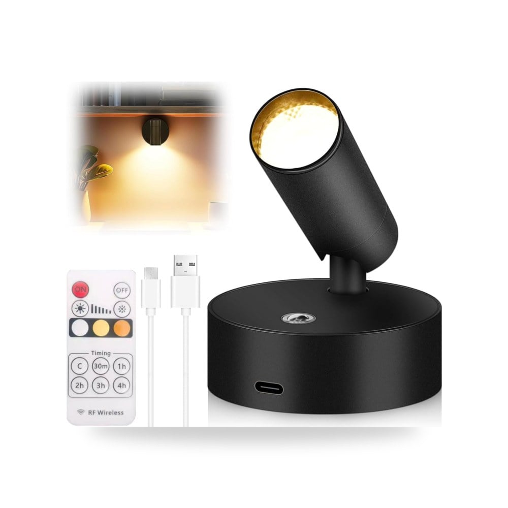 وحدة إنارة جدارية داخلية من تونغلو معدن لون أسود موديل B0FD76FFHW