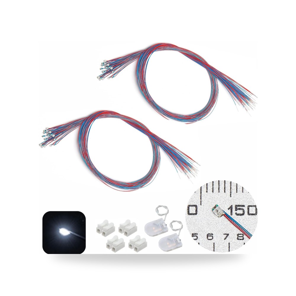50 قطعة ZZHOB ليدات SMD LED 0805 مسبقة الأسلاك موديل B09MWHCS6C
