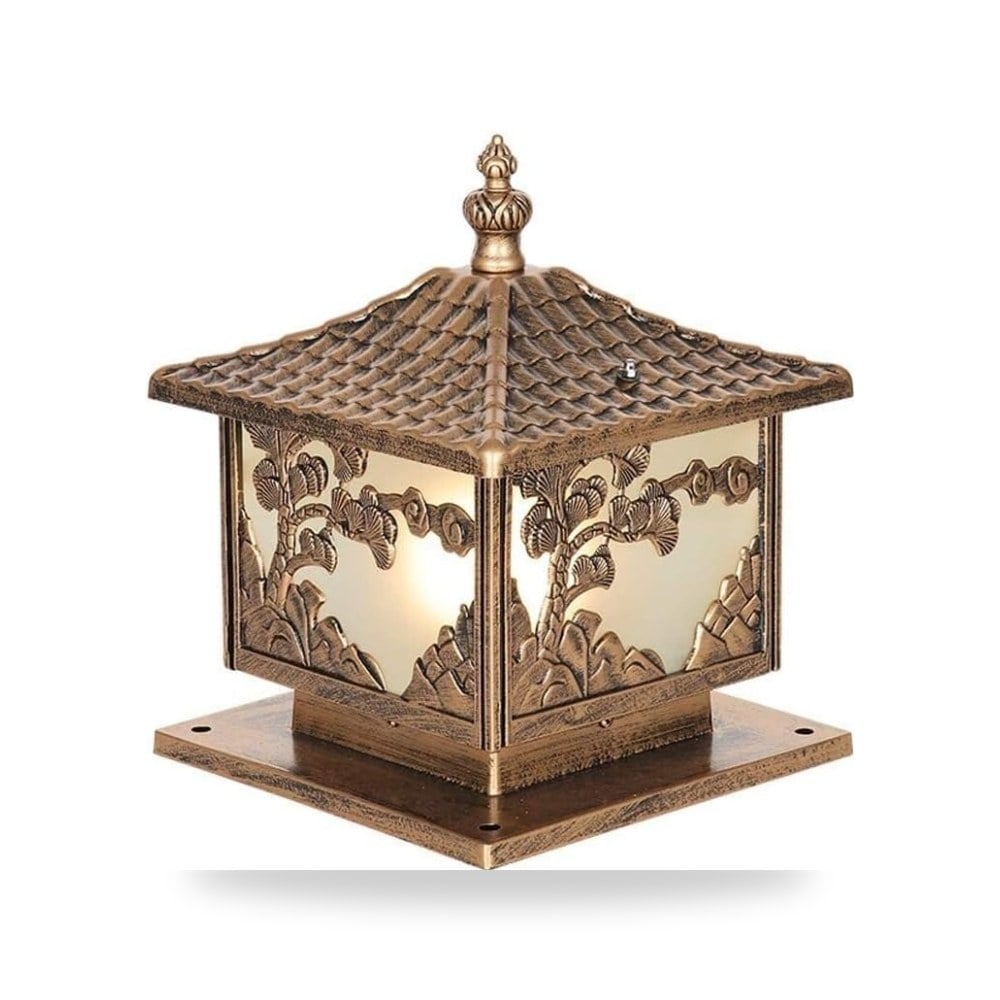 أضواء أعمدة الإنارة ألومنيوم أسود IP55 موديل 33cm-Bronze | ريمكو