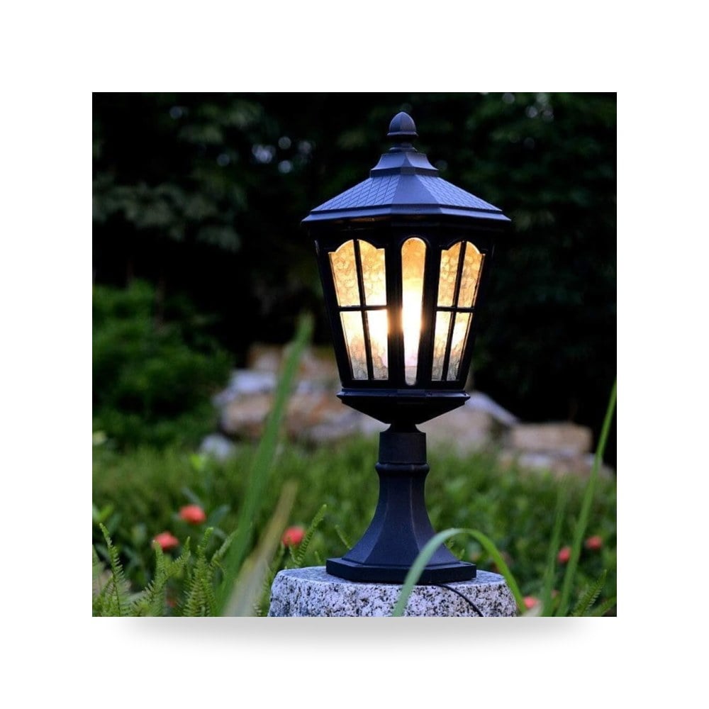 أضواء أعمدة إنارة معدن أسود موديل 1-Light | ريمكو