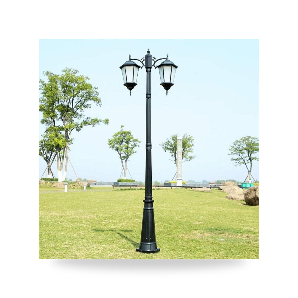 أضواء أعمدة الإنارة ألومنيوم أسود 320cm موديل Anti-Rust | شركة ريمكو