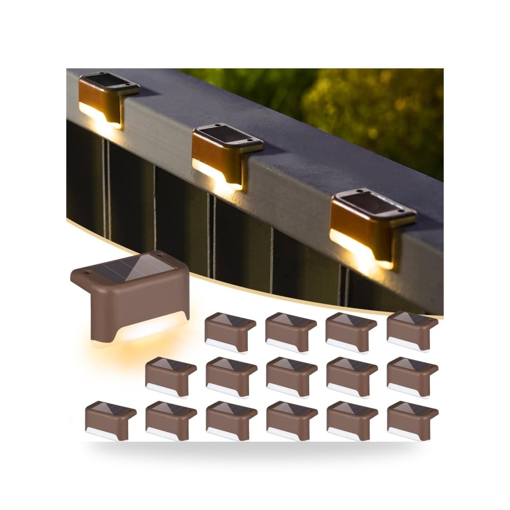 كشافات ومصابيح إضاءة أرضية وممرات تعمل بالطاقة الشمسية IP65 - IP68 بإضاءة LED ذكية دافئة