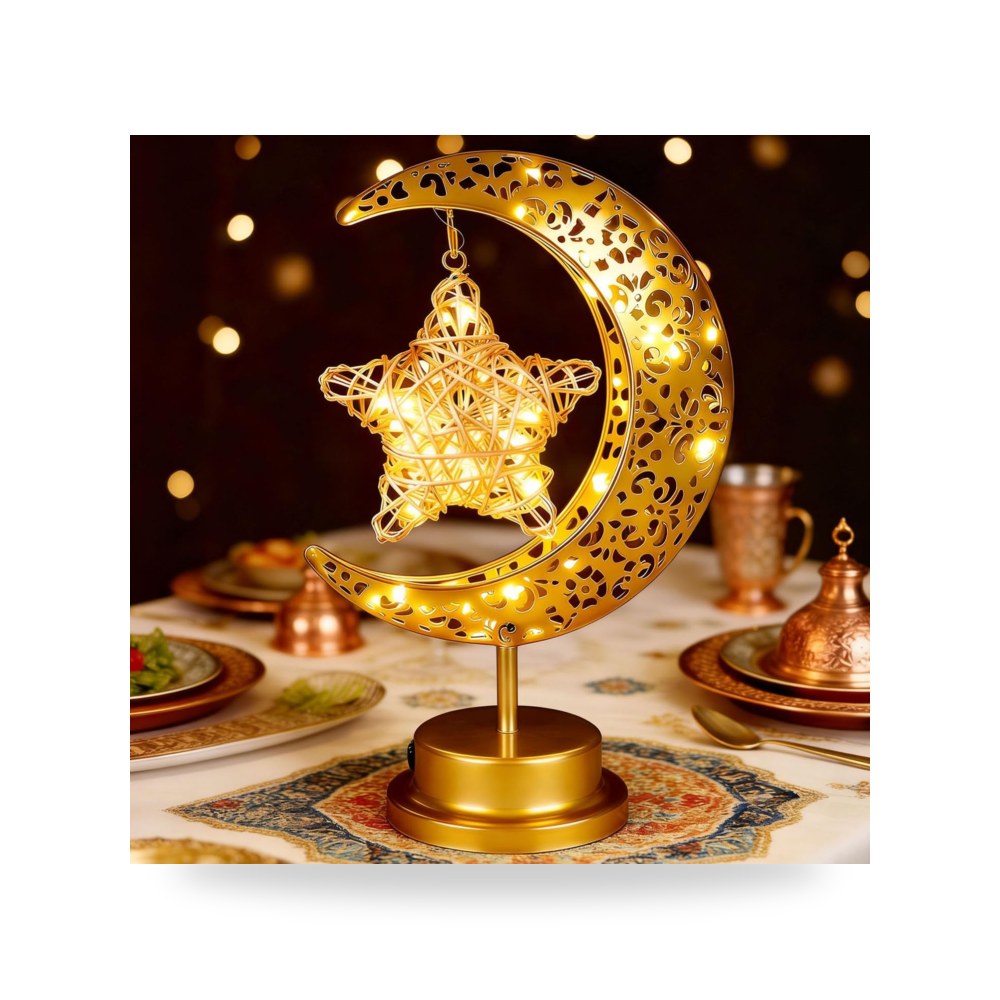 مصابيح رمضان، مصباح رمضان أبيض دافئ لتزيين المنزل ياويلتي
