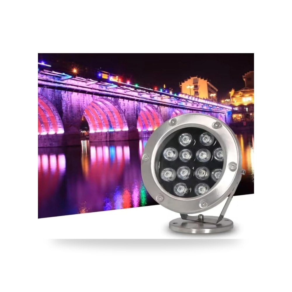 أضواء وكشافات البرك والمسابح والشلالات موديل IP68 (كود: 555695)