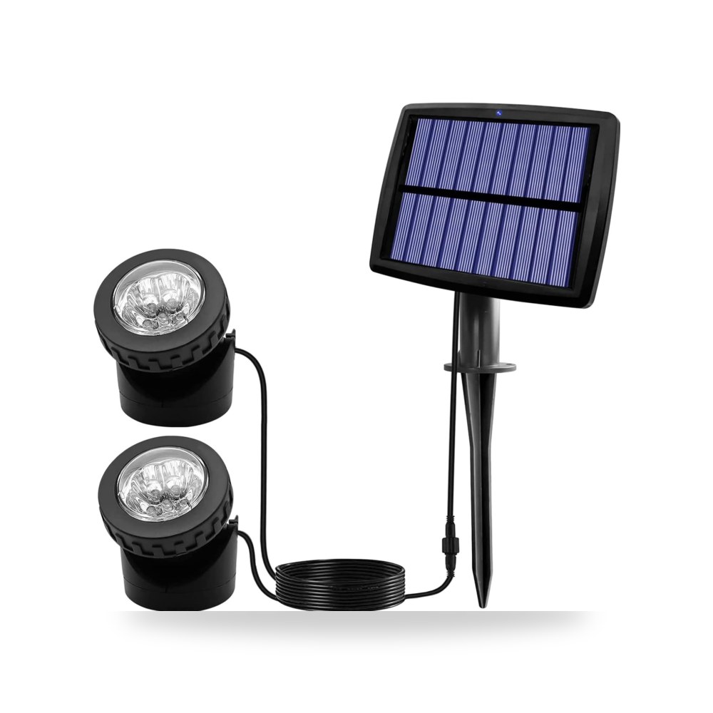 افيكي مصابيح كاشفة تعمل بالطاقة الشمسية 2 في 1 12 مصباح LED