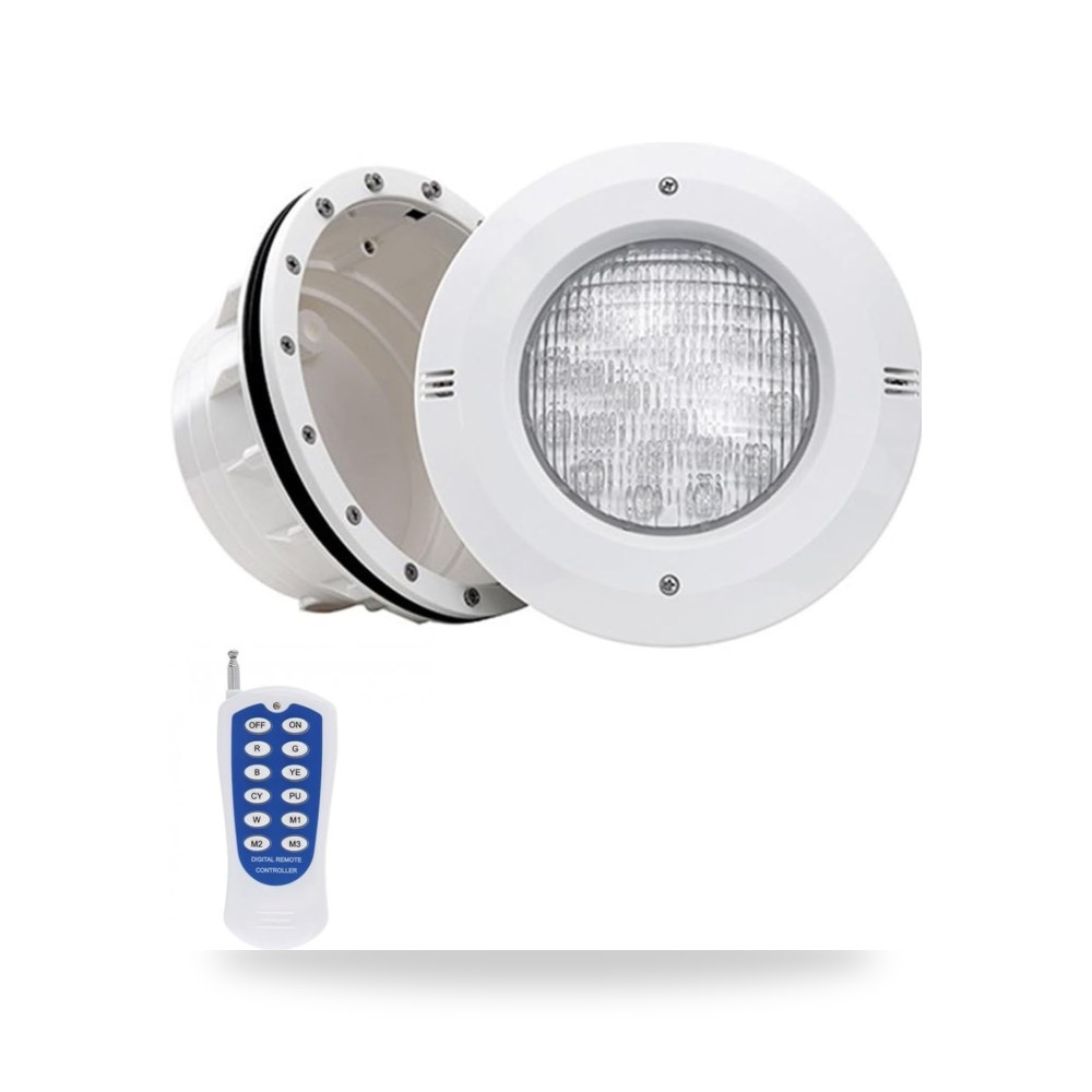 مصابيح LED لحمام السباحة مع جهاز تحكم عن بعد تيار متردد 12 موديل PAR56