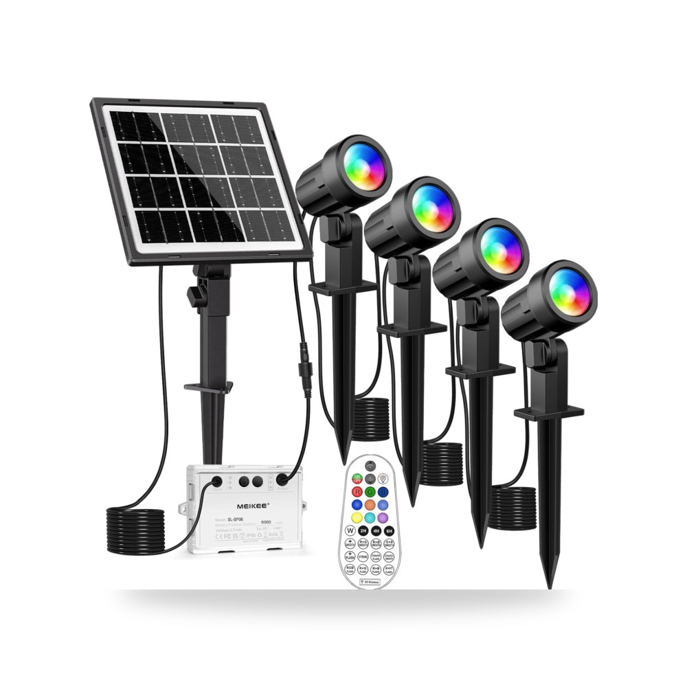 وحدة إنارة من ميكي بألوان RGB للحديقة والباحة الألومنيوم شمسية موديل IP66
