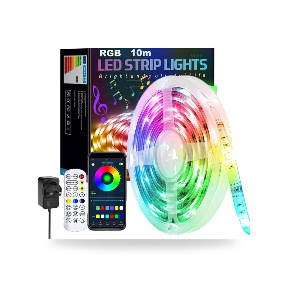 وانتي شريط مصابيح LED RGB 12 فولت بتقنية البلوتوث والتحكم