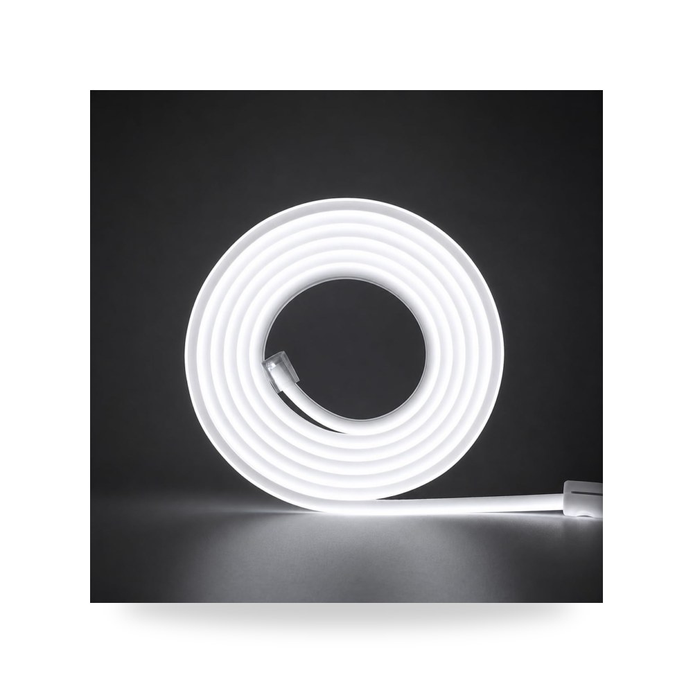 شرائط LED نيون 220 فولت انسين (أبيض بارد، 3 متر، IP65) - إضاءة ديكورية مرنة عالية الجودة