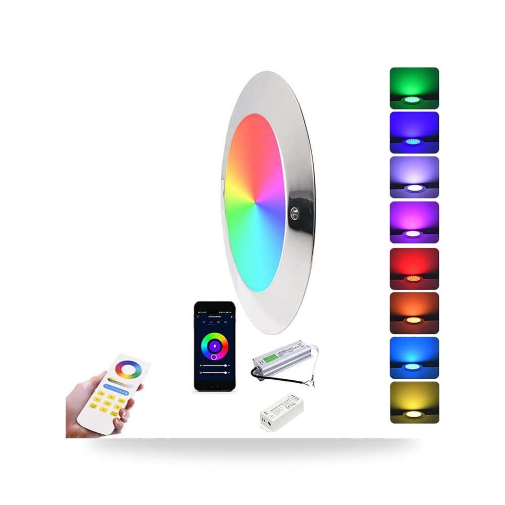 جهاز اضاءة LED للمسابح الارضية، مقاومة للماء، موديل IP68