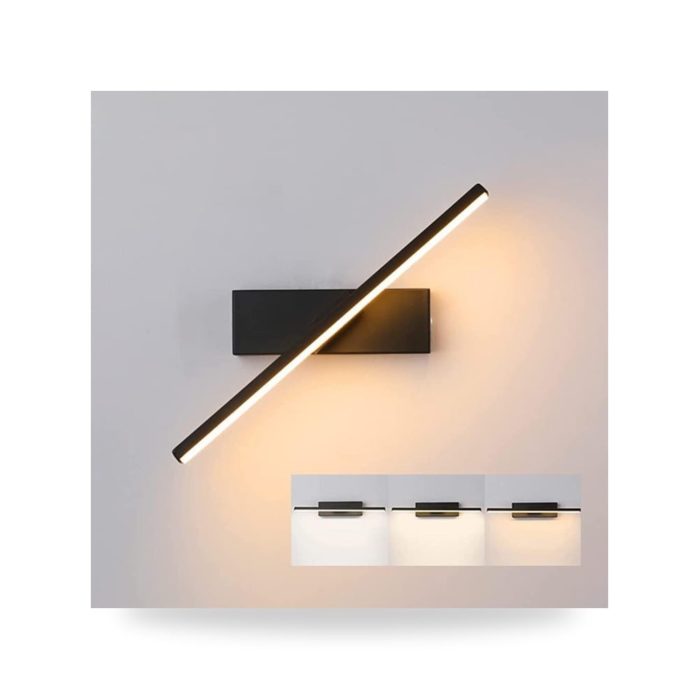 مصباح LED يثبت على الحائط، شمعدان حائط LED دوار 360 درجة، 3