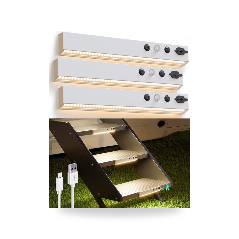 أضواء الدرج 44LED معتمد