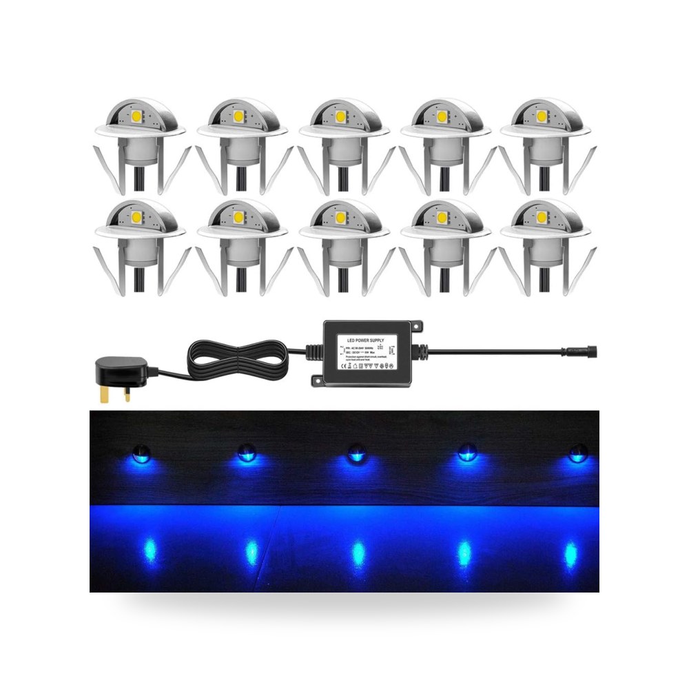 × مصابيح LED للسقف والجفون في الهواء الطلق موديل IP65 (10 قطعة)