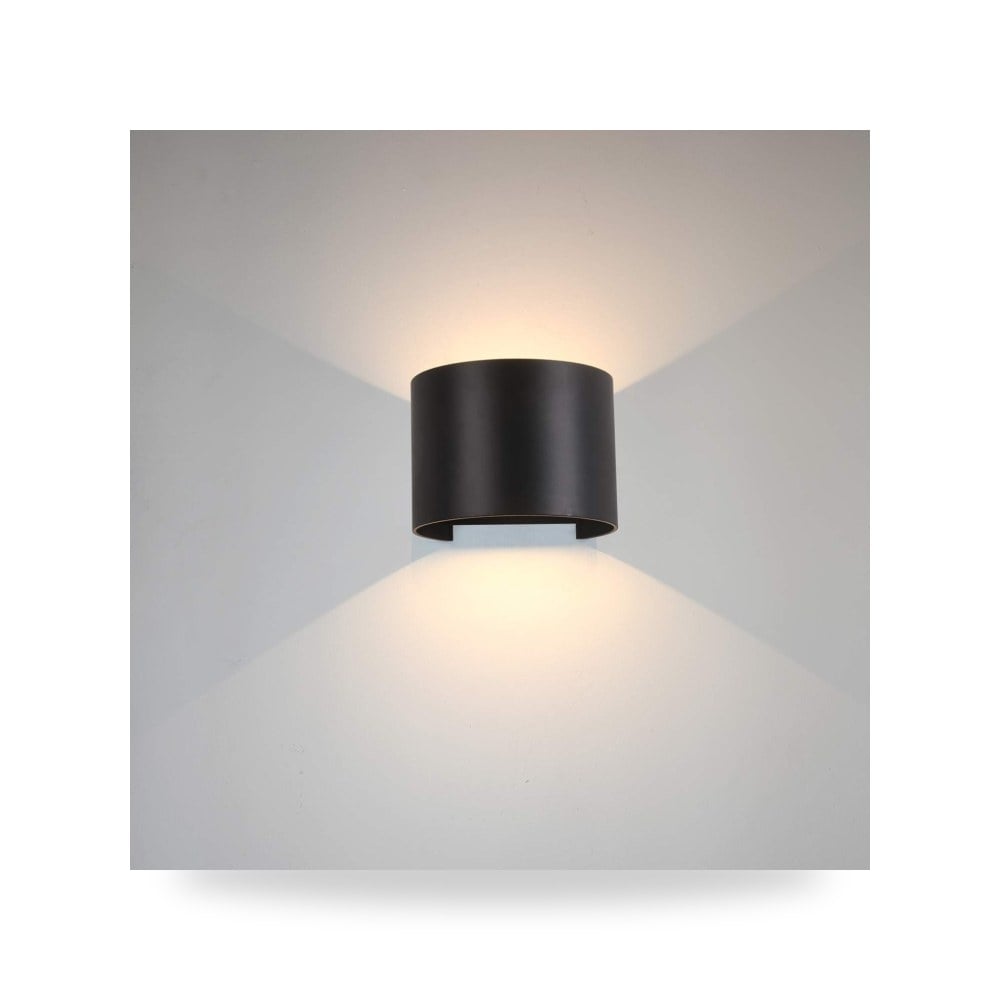 Lussiol Dozy E350058 Wall Light معدن 3 عرض أسود القسم