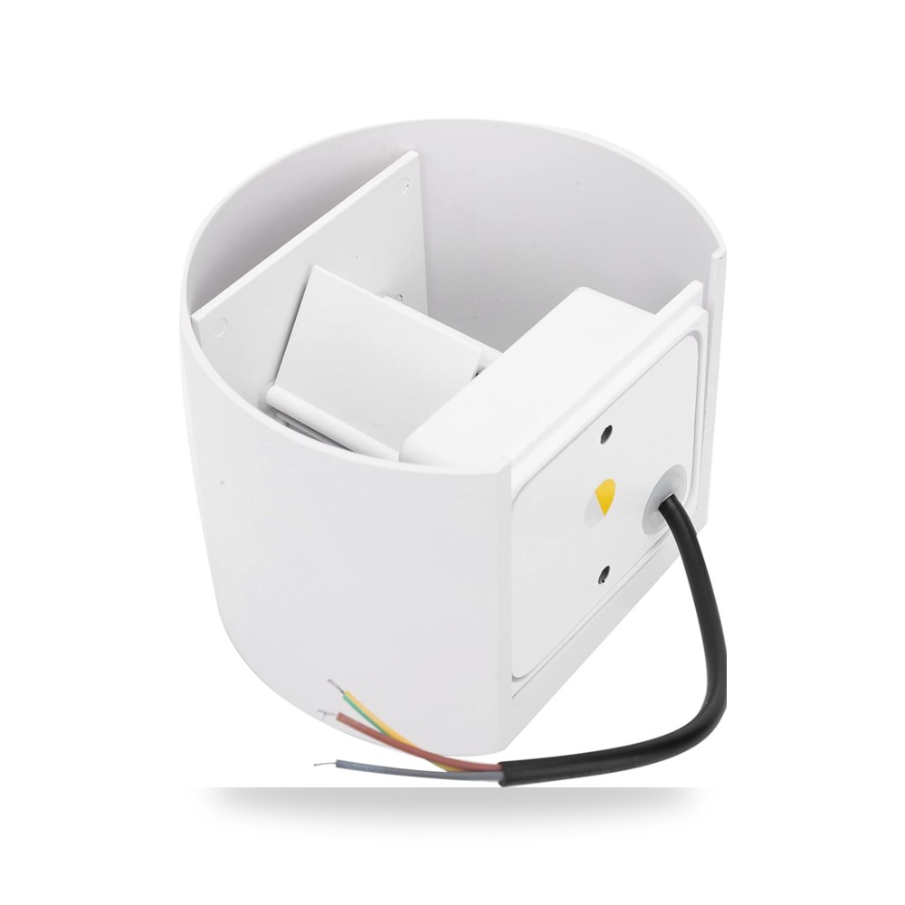 أضواء جدارية ألومنيوم أبيض IP65 موديل IP65 (كود: 563106)