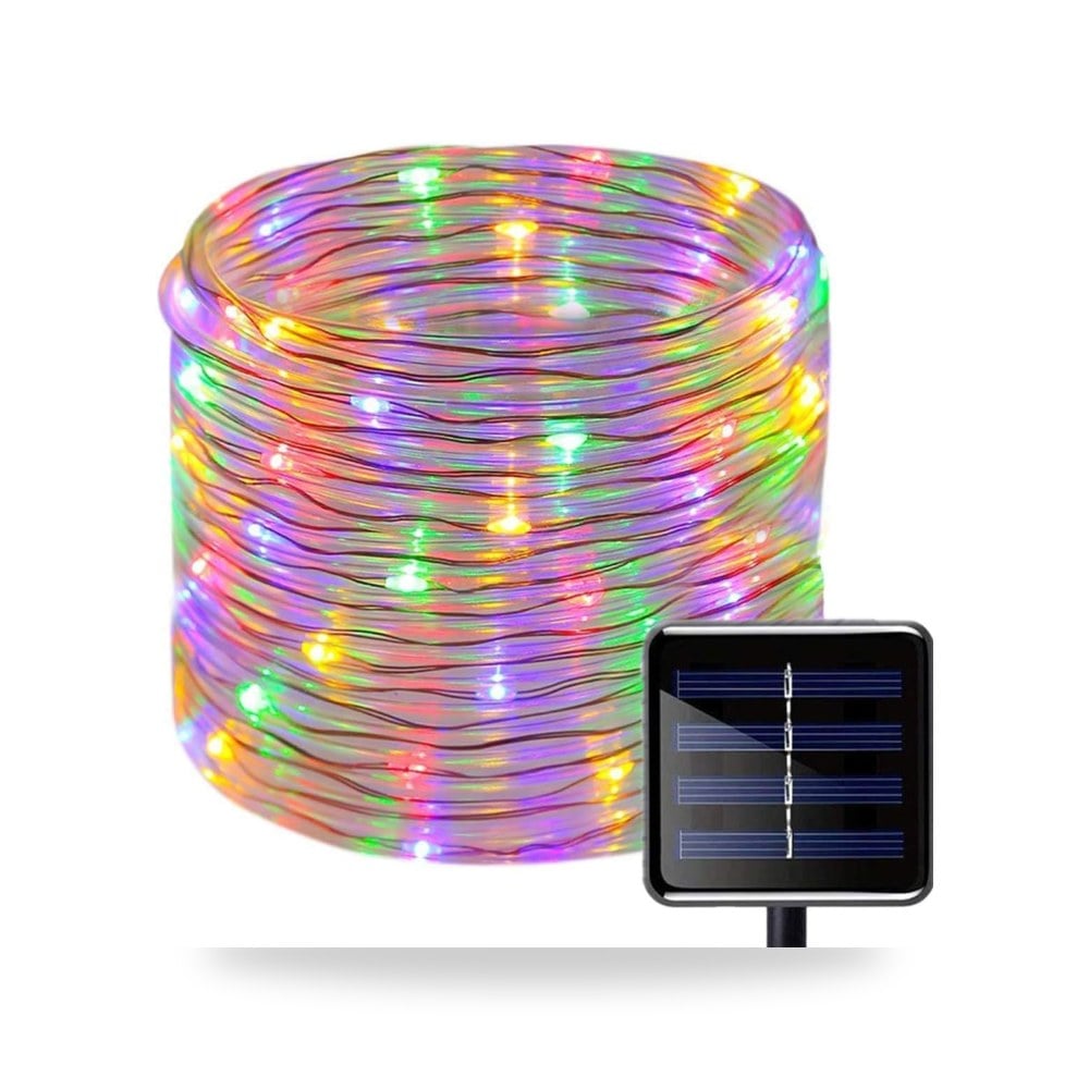 مقياس أضواء حبل شمسي، 100 مصباح LED 10 متر 30 ايبلي