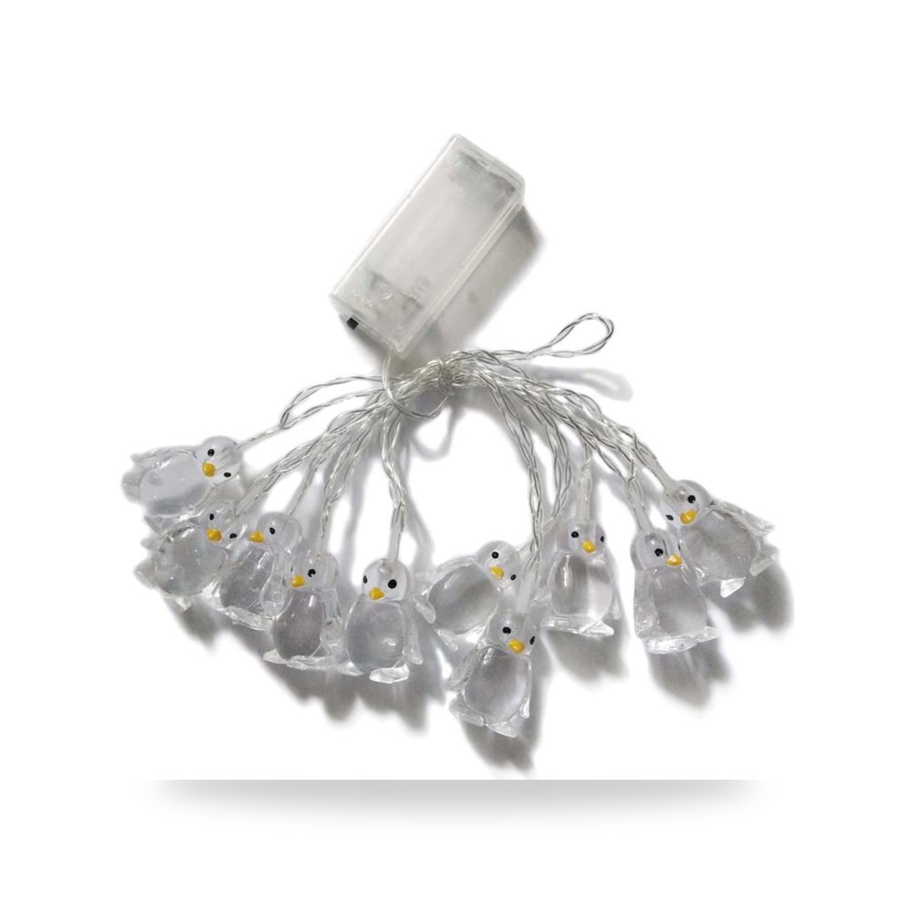 10 مصابيح LED للزينة على شكل بطريق بطول 1.65 متر للمنزل