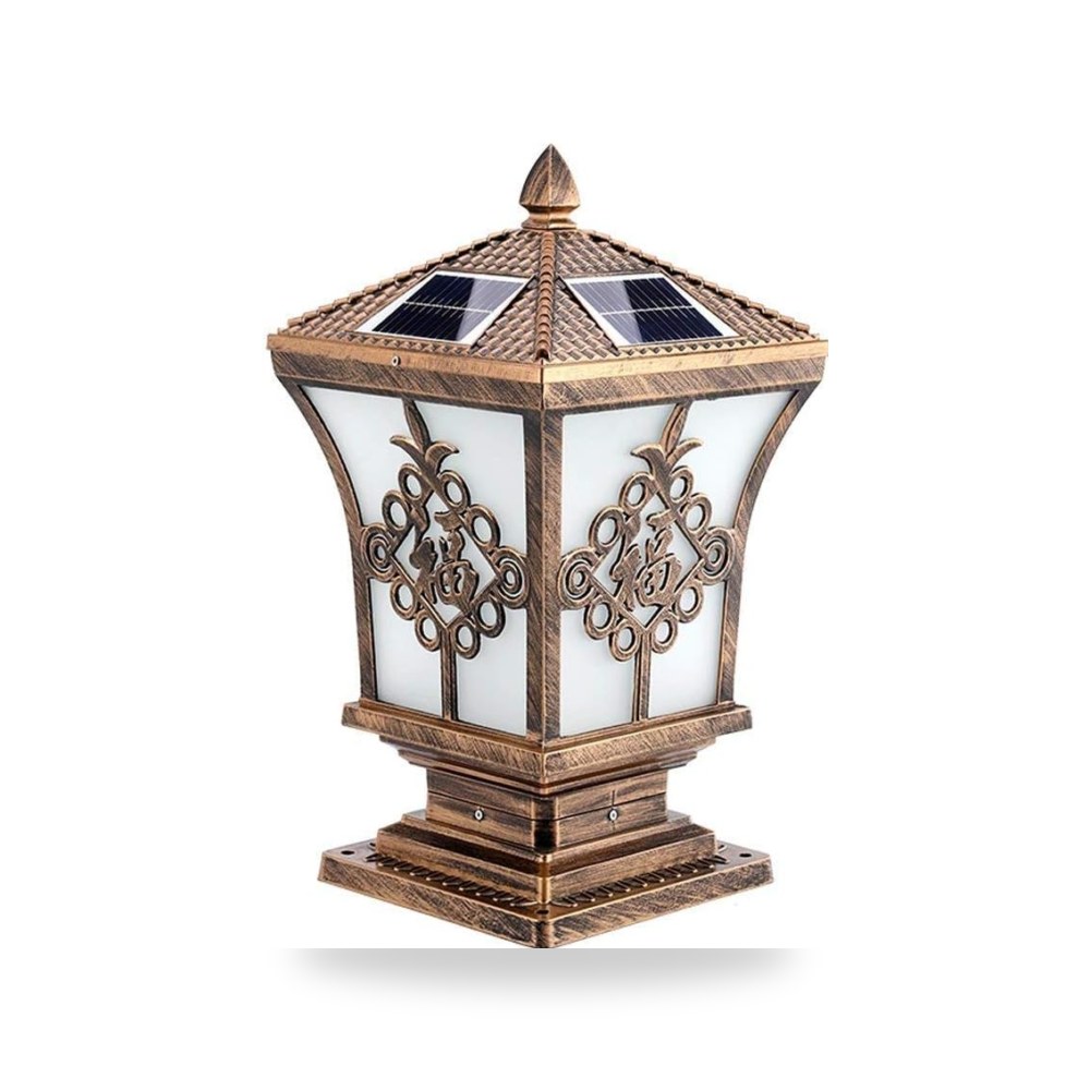 1-مصباح اوروبي عتيق مقاوم للماء LED يعمل بالطاقة