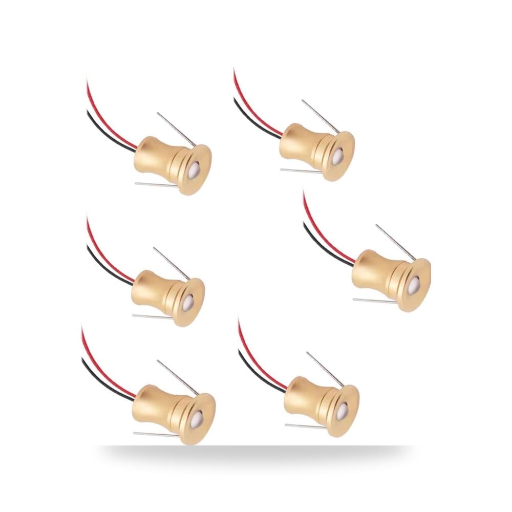 كشاف LED صغير كشاف مدمج مصباح درج Hyqnzby موديل 6pcs-gold (4 إلى 6 قطع - ذهبي)