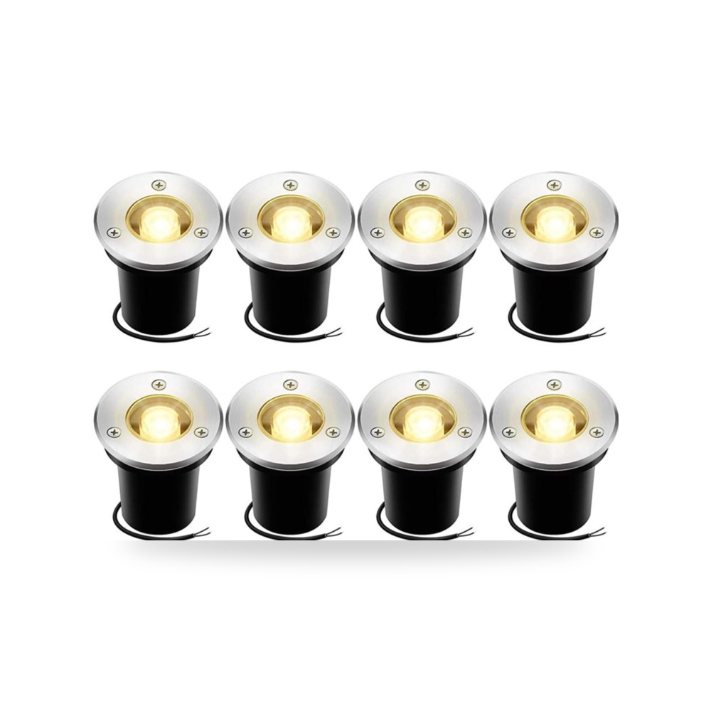 8 عبوات من مصابيح LED خارجية مدفونة للمناظر الطبيعية بقدرة موديل B0DPW7R6V7 | ريمكو