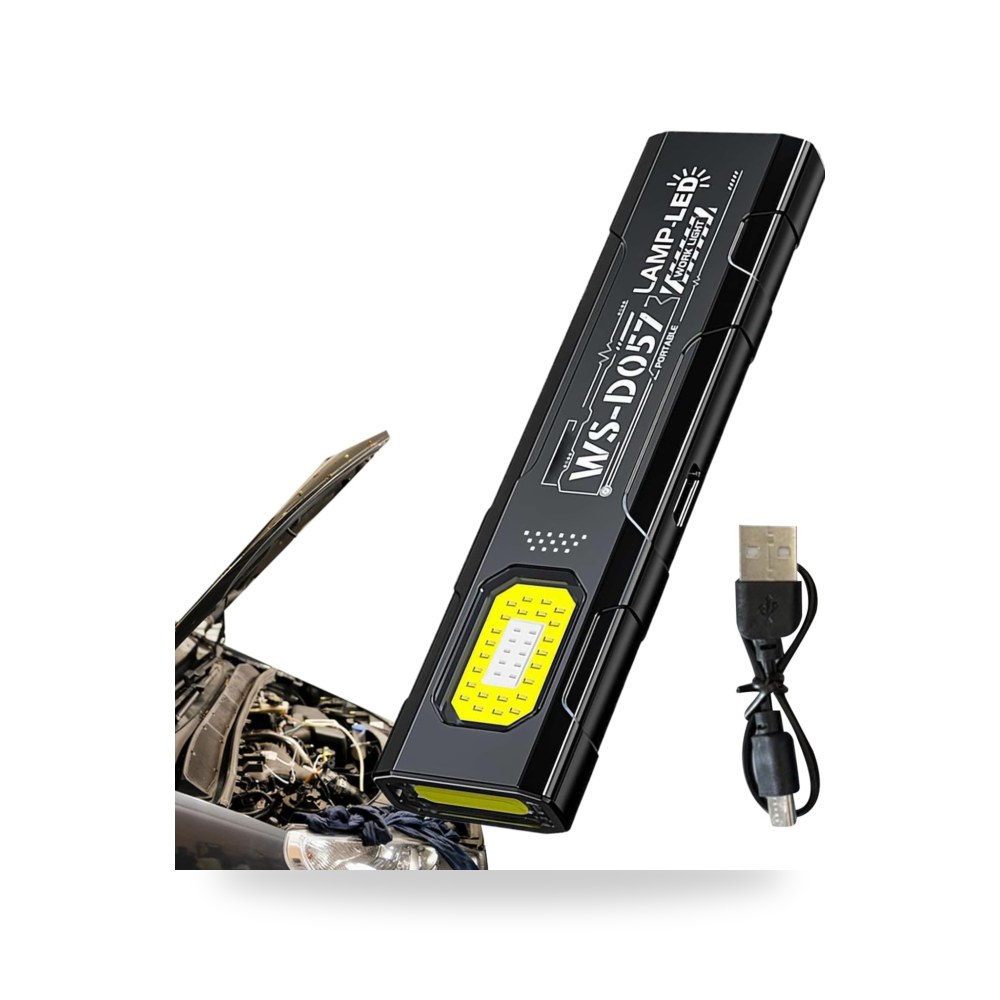 مصباح يدوي مغناطيسي 5 اوضاع شحن USB مصباح