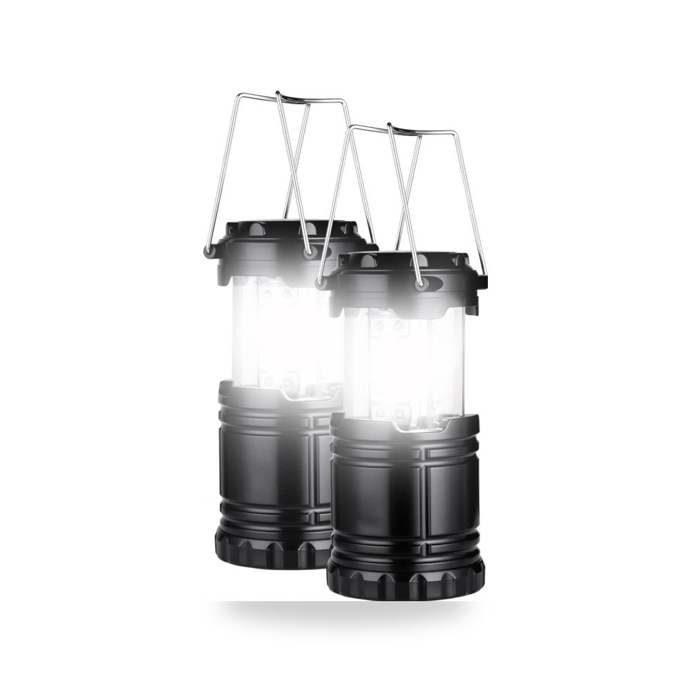 طقم 2 مصباح LED للتخييم، مصابيح تخييم تعمل