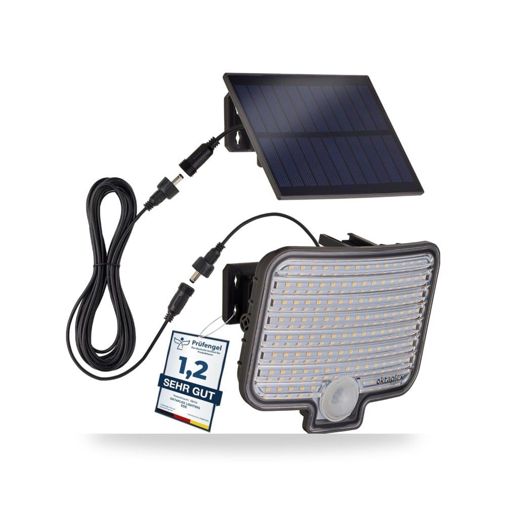 كشاف LED يعمل بالطاقة الشمسية من اوكتابليكس مع مستشعر حركة موديل IP44 | ريمكو
