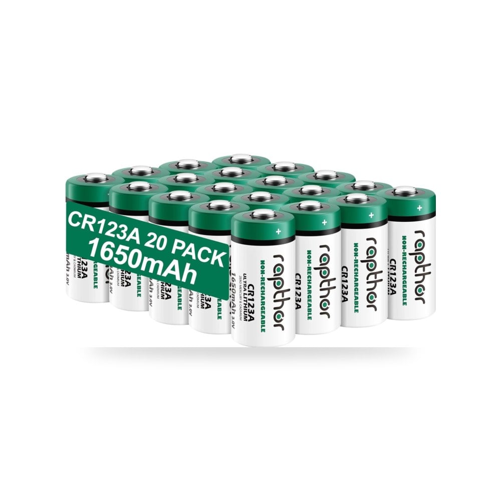 رابثور بطارية ليثيوم CR123A 3 فولت 1650mAh عالية الطاقة