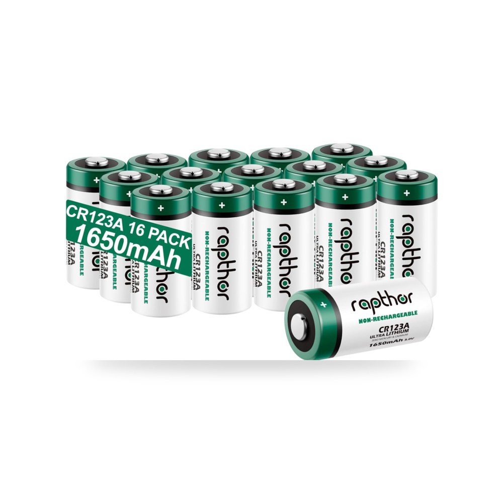 رابثور بطاريات ليثيوم CR123A 3 فولت CR17345 1650mAh عالية