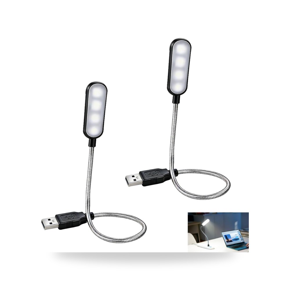 مصباح USB للابتوب، مصباح كيبورد USB، مصابيح محمولة بمشبك
