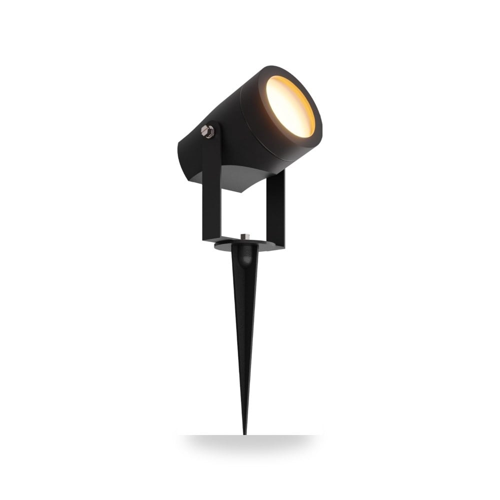 كشاف LED بدبوس من ليدفيون، أسود، IP44، 1 واط، 3000 كلفن - ريمكو