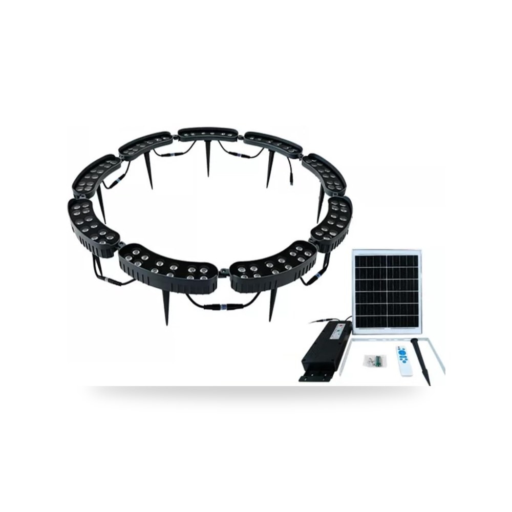 بطاريات حلقة إضاءة LED بالطاقة الشمسية موديل IP65 | متجر ريمكو