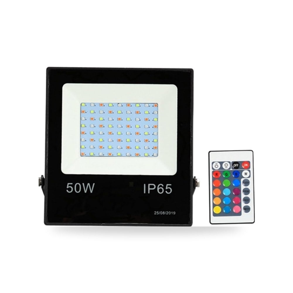 كشاف LED RGB 10 واط 30 واط 50 واط مقاوم للماء مع جهاز تحكم bettght موديل B0H4QB4LFY