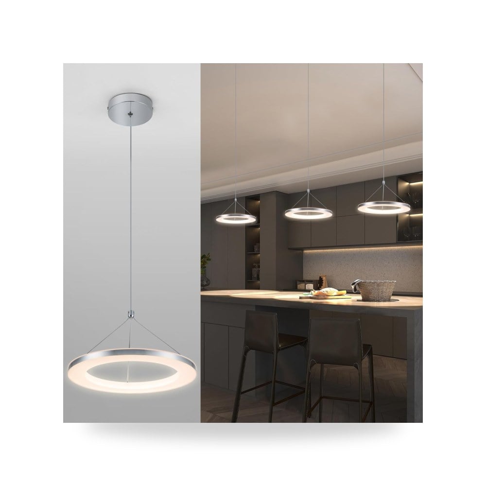 تشينغ مصباح LED متدلي، ثريا صغيرة حديثة للسقف، حلقة واحدة (موديل B078Q8J4KW) - متجر ريمكو