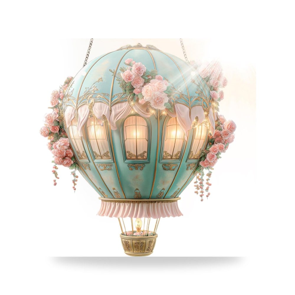 أضواء ديكورية - زينة منطاد الهواء الساخن، دلاية لهب وامض، نموذج نافذة - من Lighting - طراز