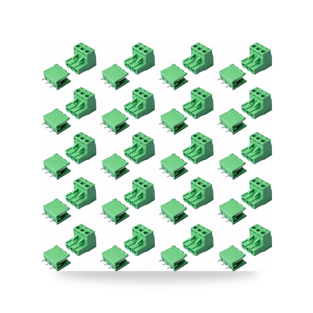 5.08 مم الملعب PCB موصل كتلة طرفية ذكر وانثى مستقيم التوصيل DIY