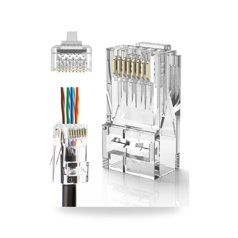 موصلات RJ45 من كيبل كرييشن نوع إيثرنت متوافقة مع راوترات