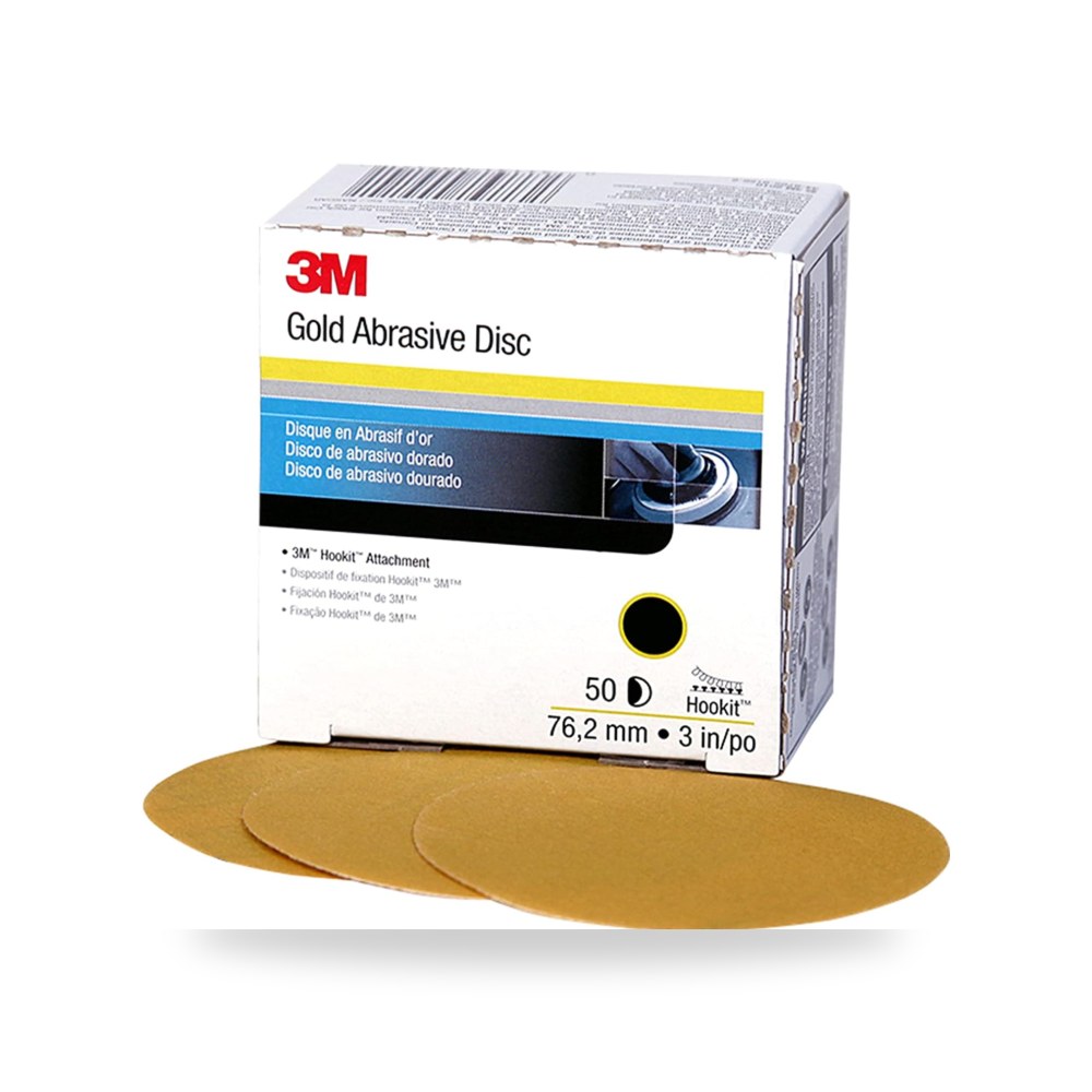 3M قرص ذهبي، 00917، 3 بوصة، P180، 50 قرص في هوكيت