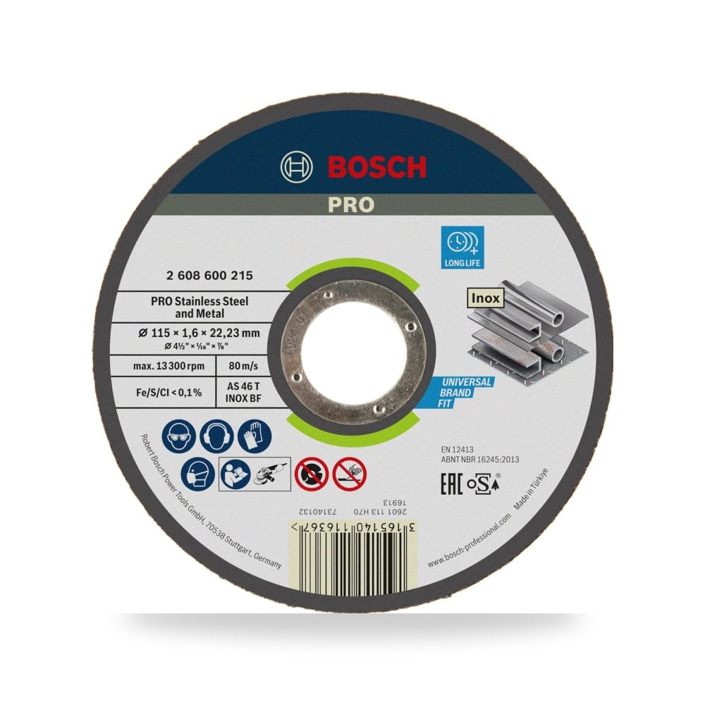 بوش عجلة قطع اكسبرت اينوكس AS 46 T INOX BF، 115 مم، 1.6 ملم - موديل B001413KFQ