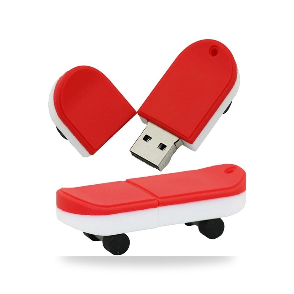 ذاكرة فلاش USB 2.0 شكل لوح تزلج 64 جيجابايت - موديل B07RHH3KVB