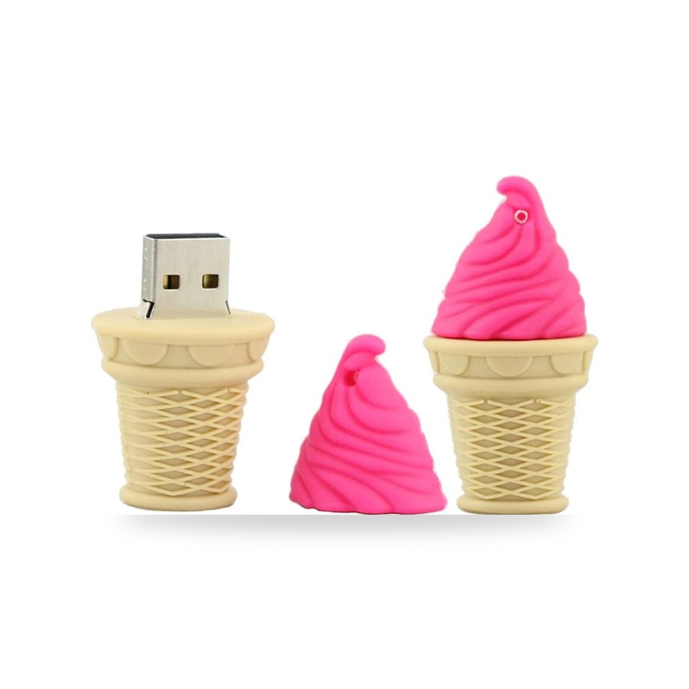 ذاكرة فلاش USB 2.0 على شكل ايس كريم سعة 64 جيجا - موديل B07R7WTDRZ