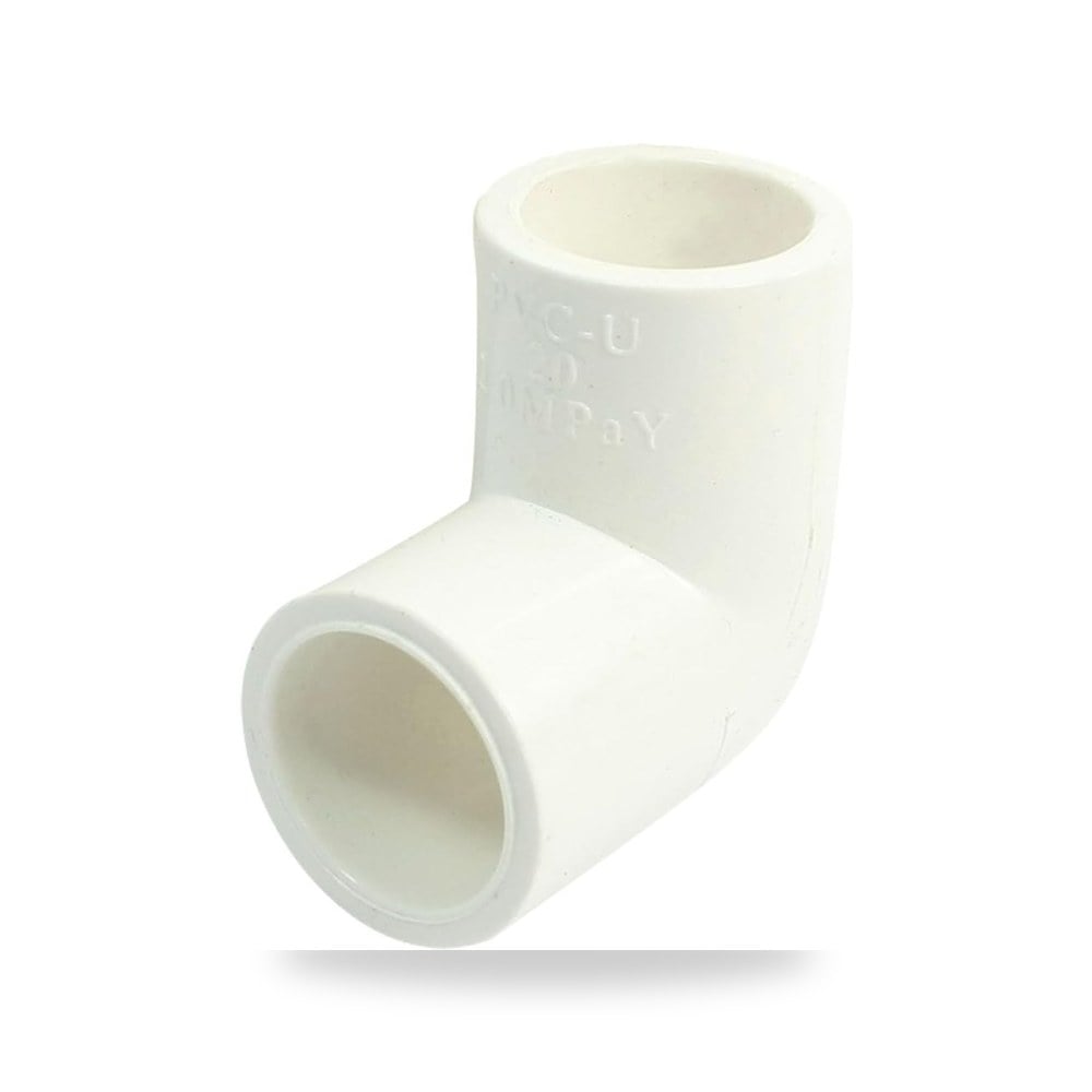 Ruilogod الأبيض PVC U الأنابيب 90 درجة زاوية موديل PVC-U