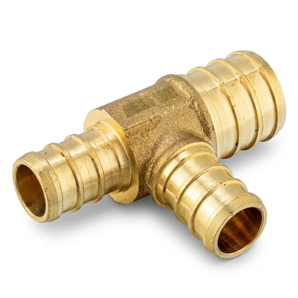 قسام تي نحاسي PEX مخفض 3/4 × 1/2 × 1/2 بوصة ايفيلد (10 قطع)