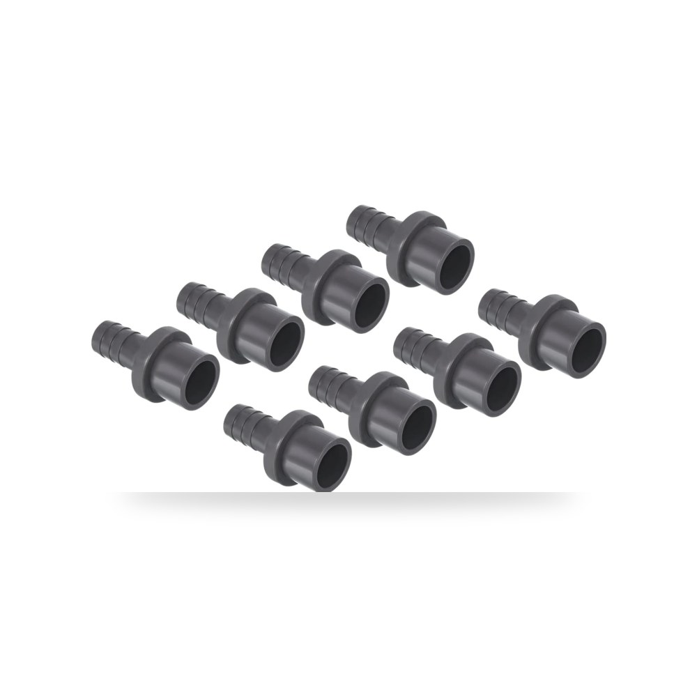أنابيب وقطع تركيب الأنابيب رمادي 20x13mm PATIKIL