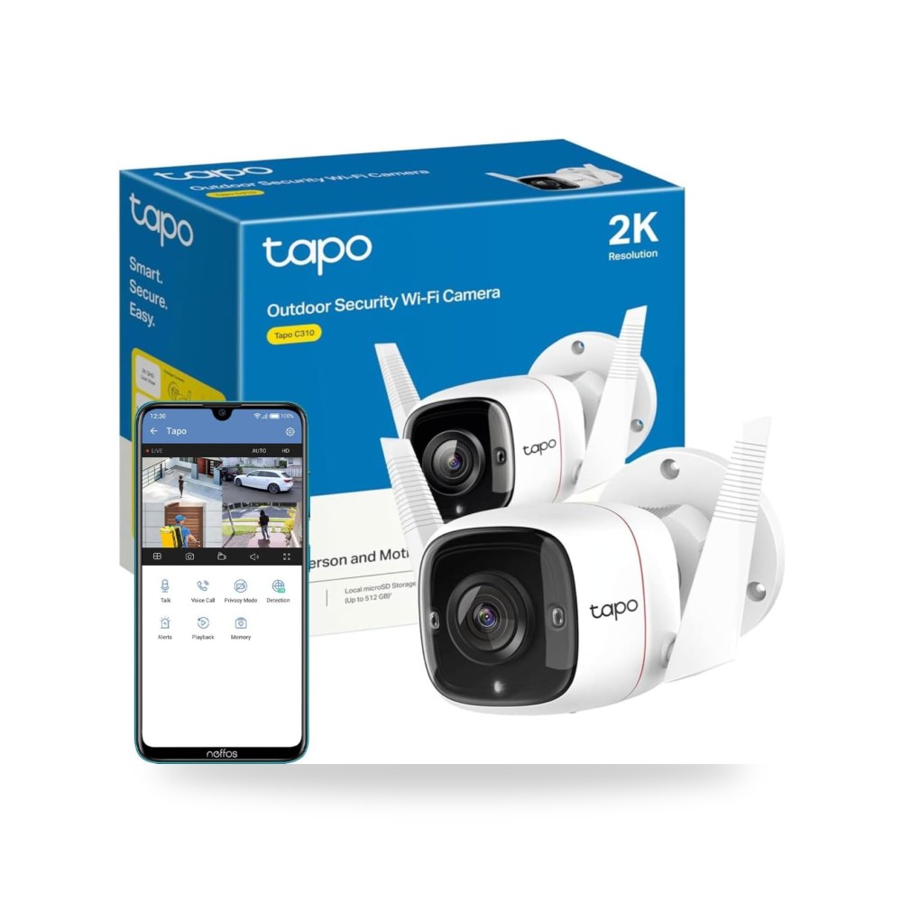 موصلات تابو كاميرا مراقبة سلكية C310 2K 3MP موديل IP66 - متجر ريمكو