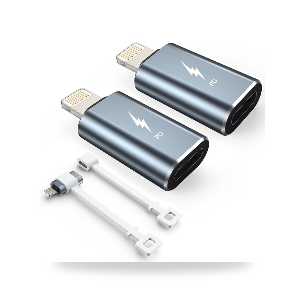 محول تيك مات USB C إلى لايتنينج (عبوتان) - جودة عالية ومعتمدة